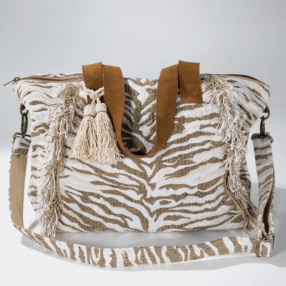 Handmade Tiger Motif Bag - Picture 9 of 16